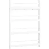 SoBuy Kinderbücherschrank – 4 Einlegeböden – 80 x 12 x 118 cm – Weiß