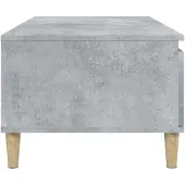 vidaXL Couchtisch Betongrau 90x50x36,5 cm Holzwerkstoff