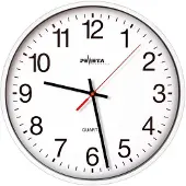 Peweta Wanduhr Quarzuhr Ku.weiß D.250mm 1,5V arabische Zahlen