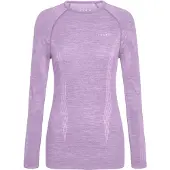 Falke Damen Langarmshirt Wool-Tech, XL, Lila, Uni, Schurwolle
