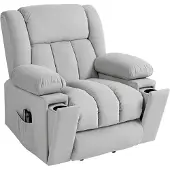 HOMCOM Fernsehsessel mit Aufstehhilfe Relaxsessel mit Massage-/ Wärmefunktion