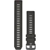 Garmin Instinct-armbänder, Silikon graphit/schwarz 22 mm