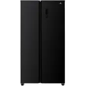 Continental Edison Side-by-Side Kühlschrank-Gefrierkombination CERASBS442B1, 442 L, Total No Frost, LED, elektronisch, E-Klasse, Schwarz