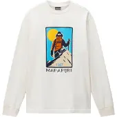 Napapijri S-tee LS white whisper (N1A) M