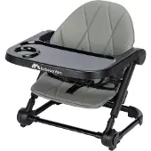 Bebeconfort Moly, Sitzerhöhung Baby, 6 Monate bis 3 Jahre, 9–15 kg, leichter tragbarer Hochstuhl, kompakt faltbar, 3 Höhen, Sitzerhöhung Kind, Hochstuhl mit 3 Tablettpositionen, Mineral Grey