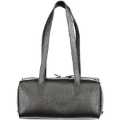 Coccinelle Elegante Schwarze Damentasche mit Magnetverschluss und Vielseitigem Stauraum