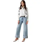 GUESS Hemdbluse "NEW CATE SHIRT" mit Logostickerei, Slim Fit
