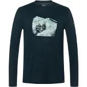 Super.natural M Snow Tour LS blueberry/various (W55) XXL