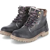 Mustang Winterboots Herren Kunstleder Grau Größe: 41