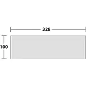 Keuco EDITION 400 Duschablage, verdeckte Befestigung, Aluminium silber-eloxiert, 11558170000
