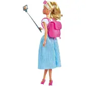 Simba Steffi Love City Trip, Puppe, Modepuppe, Ankleidepuppe, Rucksack, Reisen, ab 3 Jahre, 29 cm, 105733434
