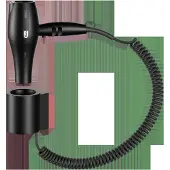 Keuco PLAN Haartrockner, 230 V, Netztrennschalter, 14995370037, Farbe: schwarz matt / schwarz