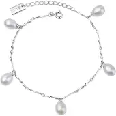 Ailoria Armband "Armband Silber/weiße Perle MAIKO", weiß, Armbänder, Kinder, Perlen, Armband