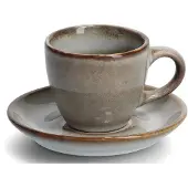 Zeller Espressotasse, (Set, 8 tlg., 4 Tassen und 4 Untertassen), spülmaschinengeeignet, 8-teilig (4 Tassen, 4 Untertassen)