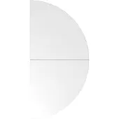 Hjh OFFICE PRO LA160 - Ansatztisch 160x80 Weiß