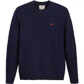 Levi's für Herren. A4320-0001 Original Housemark Sweatshirt marineblau (L), Lässig, Wolle, Langarm
