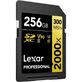 Lexar LSD2000256G-BNNNG, 256 GB, SDXC, Klasse 10, 300 MB/s, 260 MB/s, Class 3 (U3)