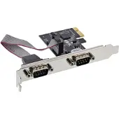 Longshine Controller PCIe 2x Seriell RS232 - Schnittstellenkarte - PCI-Express