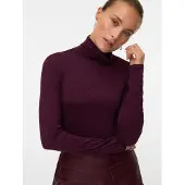 Vero Moda Langarmshirt "VMALBERTE LS ROLLNECK TOP JRS NOOS" Viskosemischung
