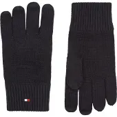 Tommy Hilfiger Strickhandschuhe "ESSENTIALS FLAG GLOVES" mit Kaschmir-Anteil, Logostickerei