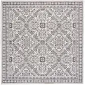 FRAAI In- & Outdoor Teppich Quadrat - Summer Oriental Grau