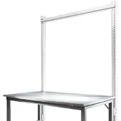 Manuflex Aufbauportal, Grundtisch SPEZIAL Arbeitstisch-/Werkbanksystem UNIVERSAL/PROFI, 2000 mm, lichtgrau