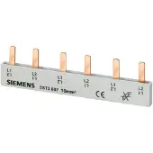 Siemens 5ST3704 Stiftsammelschiene 16mm2, 2-phasig, 6x (1PH+N), 214mm schneidbar
