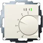 Eberle 547895554002 UP-Raumregler, RAL1013 matt 55x55, 5-30C, AC 230V, Triac-Ausgang, Schaltbar 5 Stellantriebe a 3W, Change-Over-Eingang, TA 3,5K