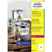 Avery Zweckform Folien-Etiketten, wetterfest, für Innen- und Außenbereich, 210 x 148 mm