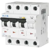 Eaton 170955 FI/LS Kombination, 10 A, 300 mA, LS-Charakteristik: C, 3p+N, FI-Charakteristik: A FRBM6-C10/3N/03-A
