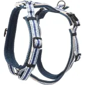 Flamingo Hund Geschirr Y-Form Gili Island Blau M 46-74cm 52-74cm 20mm