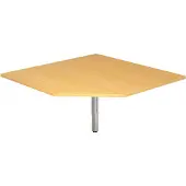 Hjh OFFICE PRO RT12 - Trapezplatte 120x120 Buche