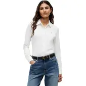 Tommy Hilfiger Damen Hemd 1985 Slim mit Spitzkragen, Weiß (Ecru), XXS