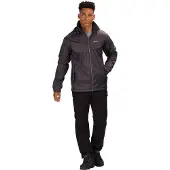 Regatta Regenjacke für Herren wasserdicht mit verschweißten Nähten, Größe:XXXXXL, Farbe:Dunkelgrau