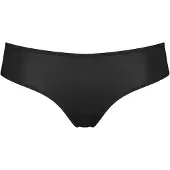 Triumph Slip "Lovely Micro Brazilian String", Damen, Gr. L, schwarz, Microfaser, Obermaterial: 80% Polyamid, 20% Elasthan, körpernah, Unterhosen Slip, zarte, florale Spitze, schmales Bündchen