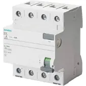 Siemens 5SV4646-0KL FI-Schutzschalter, 4-polig, Typ AC, In: 63 A, 300 mA, Un AC: 400 V, N-links 5SV46460KL