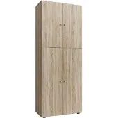 VCM Aktenschrank "Büroschrank Bücher Ordner Aktenschrank Lona 5fach", braun (sonoma, eiche (sägerau)), B:70cm T:40cm, Obermaterial: 100% Holz Wood., Schränke, Aktenschrank