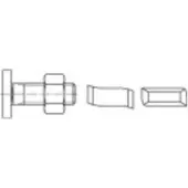 Alstertaler Schrauben & Präzisionsteile Hammerkopfschrauben M10 50 mm 88928 Edel