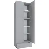 VCM Schuhschrank "XXL Schuhschrank Kleiderschrank Schrank Lona 5f S", grau, B:70cm T:39cm, Obermaterial: 100% Holz Wood., Schränke, Schuhschrank