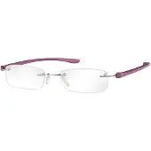 Eschenbach 2913-135, Unisex, Rechteck, Randlos, Kunststoff, Violett, Violett