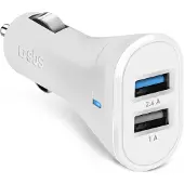 SBS TECR2USB24AWFAST, Auto, Zigarettenanzünder, 5 V, Weiß