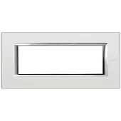 Legrand HA4806VSA Abdeckrahmen AXOLUTE: 6 Module, Farbe: Glas Spiegelnd