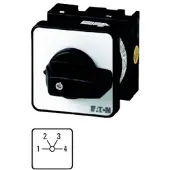 Eaton T0-2-8231/EZ, Kippschalter, 1P, Schwarz, Weiß, IP65, 48 mm, 48 mm