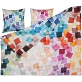 Estella Mako-Satin Bettwäsche Puzzle multicolor 240x220 cm + 2x 80x80 cm