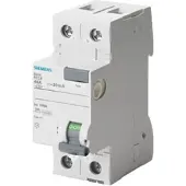 Siemens 5SV4312-0 FI-Schutzschalter, 2-polig, Typ AC, In: 25 A, 30 mA, Un AC: 230 V 5SV43120