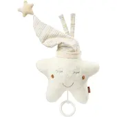 Fehn Spieluhr "BabyLOVE, Stern", grau (ecru, wollweiß), Spieluhren, KinderH:22cm, Plüsch, Spieluhr, H:22cm