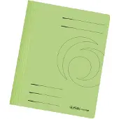 Herlitz Schnellhefter easyorga, DIN A4, Manilakarton, grün hellgrün, 240 g-qm, gebrauchsfertig gefaltet, Met
