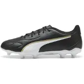 Puma King 20 Play FG/AG Fußballschuh, Unisex, Schwarz/Weißgold, 7 UK