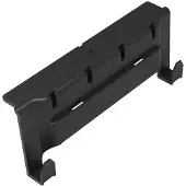 Numatic Toolbar mit 2 Haken und vier T-Slots, zum Anbringen von Stielhalter, Haken oder T | Packung (1 Stück)