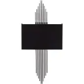 Opviq , 614, 35 x 10 x 2, Wandlampe, Schwarz,Silber, Metallkörper